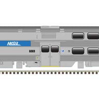 Nippon Sharyo Bi-Level Commuter Coach-Cab Car Set - Ready to Run - Master(R) -- Chicago Metra #8533 (Cab Car); 6017, 6024 (Coaches)