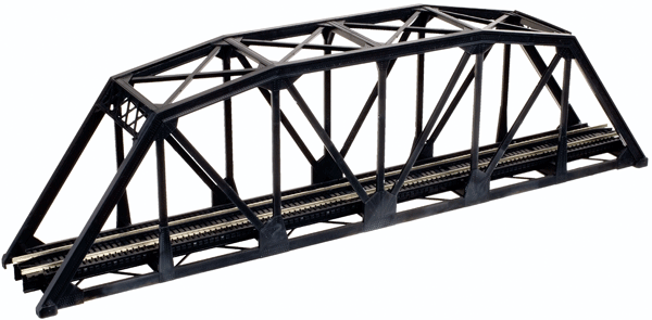 Through Truss Bridge Kit w/Code 80 Rail -- Black