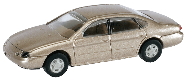 American Automobile, Ford, Taurus 1996 4-Door Sedan -- Light Saddle