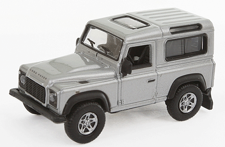 Welly(R) Land Rover Defender SUV (Die Cast Metal w/Plastic Parts) -- Silver