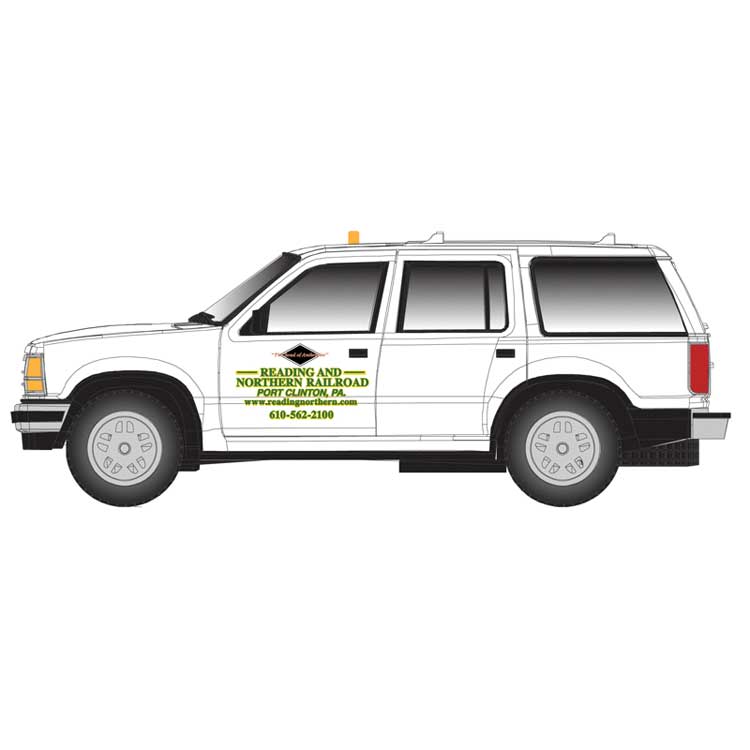 1993 Ford(R) Explorer - Assembled -- Reading & Northern (white, green, yellow)