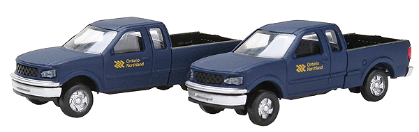 Atlas Master(TM) American Trucks - Ford F150 Maintenance of Way Pickup pkg(2) -- Ontario Northland (black) Pkg(2)