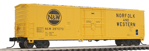Atlas MasterLine(R) FGE 50' Boxcar -- Norfolk & Western #297070 (yellow, black)
