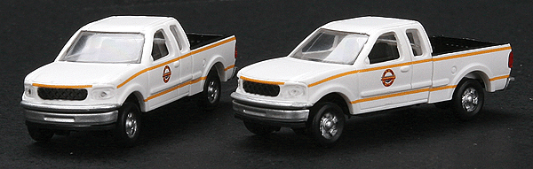 Atlas Master(TM) American Trucks - Ford F150 Maintenance of Way Pickup pkg(2) -- Union Pacific "Heritage Fleet Ops" (white) Pkg(2)