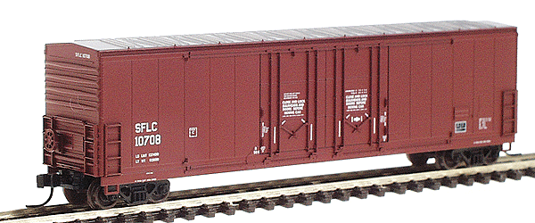 Evans 53' Double Plug-Door Boxcar -- Santa Fe (SFLC) #10708 (Boxcar Red, white)