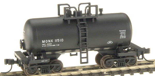 28' "Beer Can" Shorty Tank Car -- Monsanto Chemical Co (MONX) #11510 (black/white)