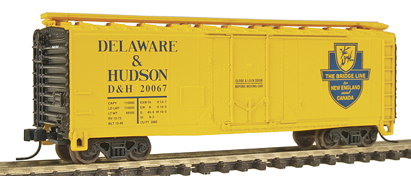 40' Plug-Door Boxcar - Assembled -- Delaware & Hudson #20067