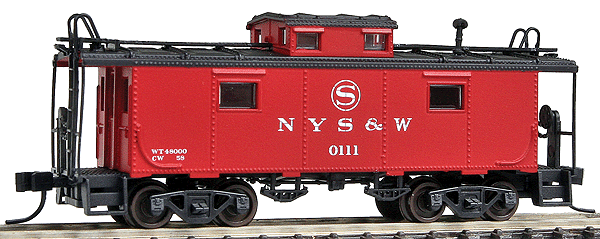 NE-6 Caboose - Assembled; New Haven Style w/Side Windows Closer to Cupola -- New York, Susquehanna & Western #0111