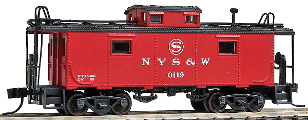 NE-6 Caboose - Assembled; New Haven Style w/Side Windows Closer to Cupola -- New York, Susquehanna & Western #0119