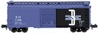 40' Single Door Boxcar -- B&M