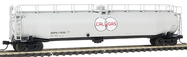 33,000 Gallon LPG Tank Car -- SHPX Cal Gas #17430 (gray, black w/Red, white, blue logo)