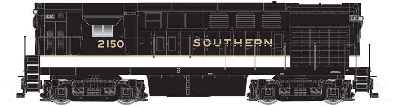 FM H16-44 Early Body/Cab Sill Handrails w/DCC - Master(R) -- Southern Railway #2150 (black, white, gold)