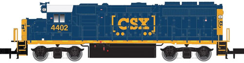 EMD GP40-2 w/Dynamic Brakes - Standard DC - Master(R) -- CSX #4442 (blue, yellow, Boxcar Logo)