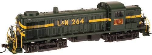 Alco RS3 - Standard DC -- Louisville & Nashville #264 (Patched Ex-Rutland, green, yellow)