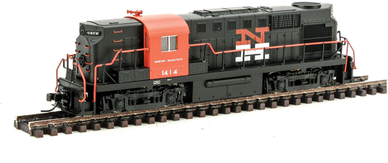 Alco RS11 w/DCC -- New Haven #1414 (black, vermillion, white, Large NH)