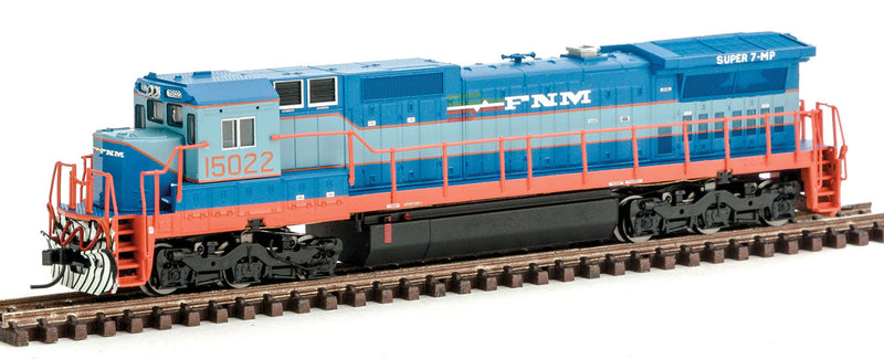 GE Dash 8-40C - Standard DC - Master(R) -- Ferrocarriles Nacionales de Mexico FNM #15022 (2-Tone Blue, orange, white)