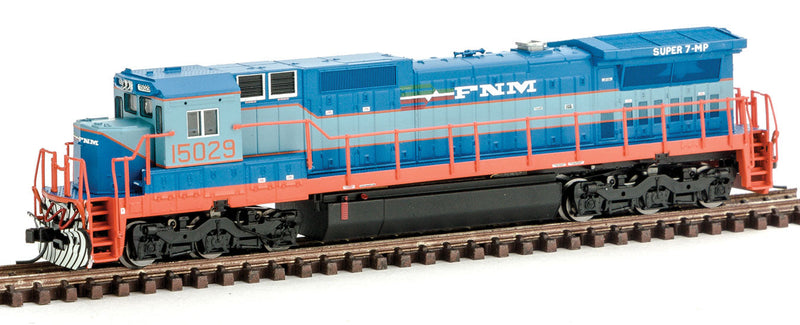 GE Dash 8-40C - Standard DC - Master(R) -- Ferrocarriles Nacionales de Mexico FNM #15029 (2-Tone Blue, orange, white)