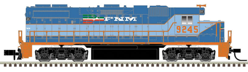 EMD GP38-2 w/LokSound & DCC - Master(R) -- Ferrocarriles Nacionales de Mexico #9264 (2-Tone blue, orange, FNM Logo)