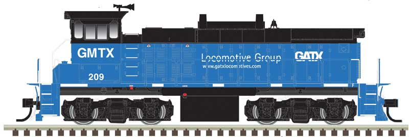 EMD MP15DC - Standard DC - Master(R) -- GATX Leasing GMTX 211 (blue, black, white)