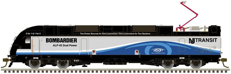 Bombardier ALP-45DP Dual Mode - LokSound & DCC - Master(R) Gold -- Bombardier Demonstrator 4500 (blue, silver, white)