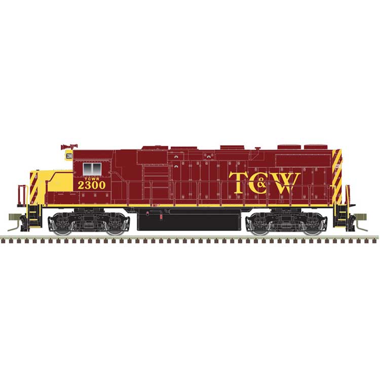 EMD GP39-2 Phase II - LokSound and DCC - Master Gold -- Twin Cities & Western 2301 (brown, yellow)