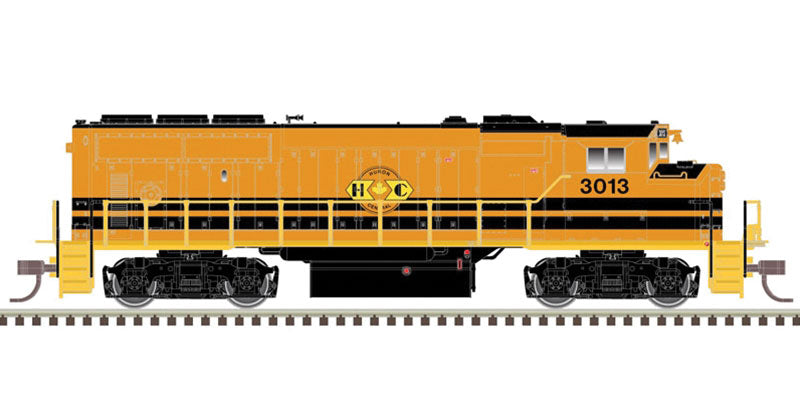 GMDD GP40-2W - LokSound and DCC - Master(R) Gold -- Huron Central 3013 (orange, black, yellow)
