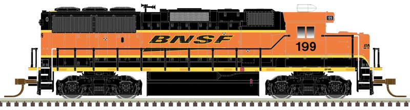 EMD GP60 - LokSound and DCC - Master(TM) Gold -- BNSF Railway 199 (orange, yellow, black, Wedge Logo)