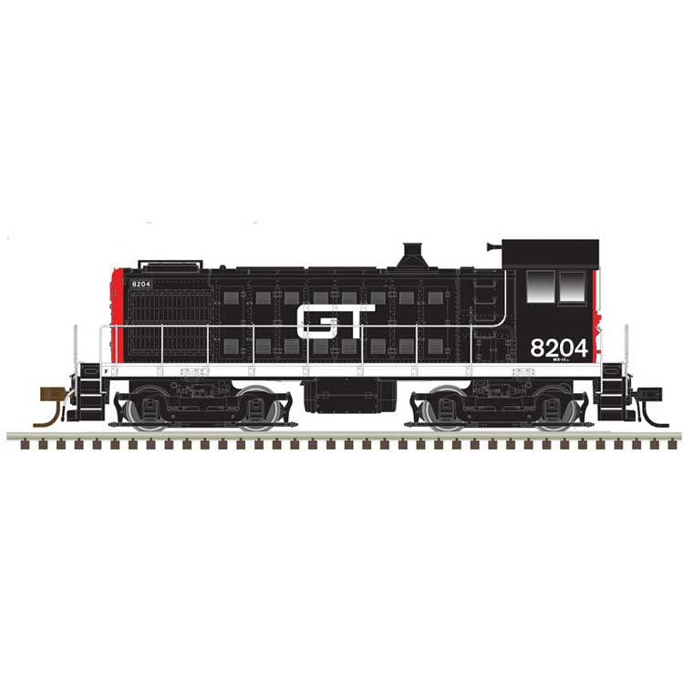 Alco S4 - LokSound and DCC - Master(R) Gold -- Grand Trunk Western 8204 (black, red)