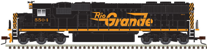 EMD SD50 - ESU LokSound and DCC - Master Gold(TM) -- Denver & Rio Grande Western 5508 (black, orange)