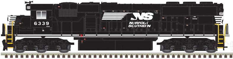 EMD SD50 with Ditch Lights - ESU LokSound and DCC - Master Gold(TM) -- Norfolk Southern 6332 (black, white, SD40E)