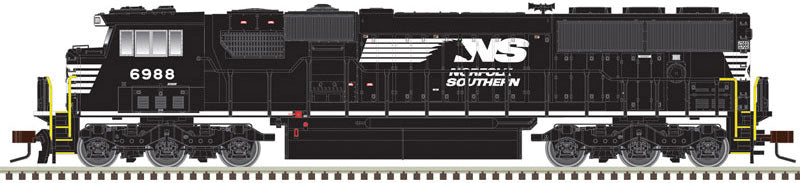 EMD SD60E with Ditch Lights - ESU LokSound and DCC - Master Gold(TM) -- Norfolk Southern 6938 (black, white, PTC Antenna Detail)