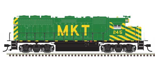 EMD GP40 - LokSound and DCC - Master(R) Gold -- Missouri-Kansas-Texas 242 (green, yellow)