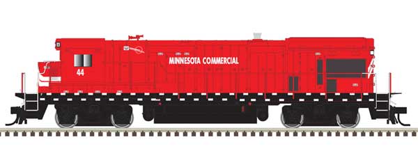 GE B23-7 Low Nose w/Headlight, No Anticlimber - Standard DC - Master(R) Silv -- Minnesota Commercial #44 (Ditch Lights, red, white)