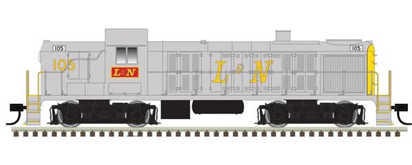 Alco RS3 - ESU LokSound & DCC - Classic Silver -- Louisville & Nashville #105 (gray, yellow)