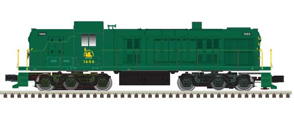 Alco RSD4/5 - ESU LokSound & DCC - Classic Silver -- Central Railroad of New Jersey #1614 (green, yellow)