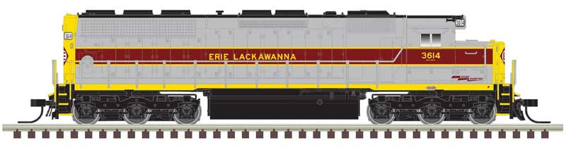 EMD SD45 Low Nose - Sound and DCC - Master(R) Gold -- Erie-Lackawanna #3602 (gray, maroon, yellow)