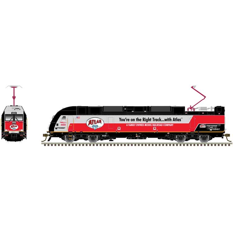 ALP-45DP/A, Commuter Cab Car & Trailer Train Only - Sound & DCC -- NJ Transit/Atlas #4503, Cab #7056, Coach #7583 (Atlas 100th Anniversary-1