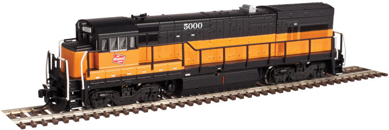GE U23B Low Hood w/DCC -- Milwaukee Road #5004 (orange, black)