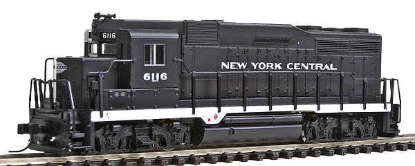 EMD GP30 Phase I w/DCC - Classic -- New York Central #6116 (black, white)