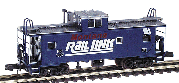Standard Cupola Caboose - Rapido Couplers -- Montana Rail Link (blue, white, black) #1007