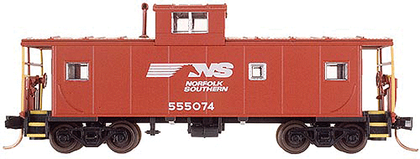Standard Vision Cupola Caboose w/Rapido Couplers -- Norfolk Southern "Horse Head Logo" #555074 (red, white)