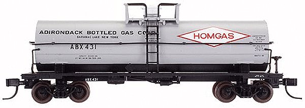 ACF 11,000 Gallon Tank Car - With Dome Platform - Assembled -- Adirondack Bottled Gas (Homgas) Saranac Lake, NY #431