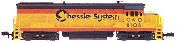 Diesel GE U25B - Powered with Decoder -- C&O #8108 Phase 2A