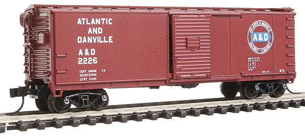Master(R) USRA 40' Rebuilt Steel Boxcar - Ready to Run -- Atlantic & Danville #2226 (Boxcar Red, Large Arrow Logo)