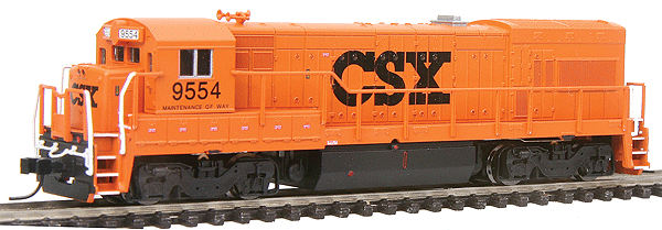 GE U23B - Standard DC - Master(R) -- CSX MOW #9554