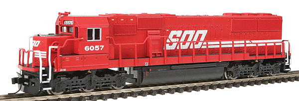 Diesel EMD SD60 Powered - No Decoder -- Soo Line #6057