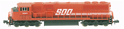 Diesel EMD SD60M w/3 Window Cab Powered - No Decoder -- SOO #6061