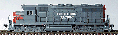 Diesel EMD SD35 Powered - Low Nose -- SP Painted, No Engine Number ("Bloody Nose" red, gray)