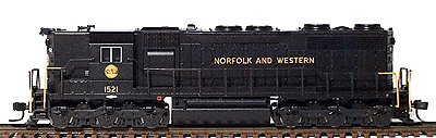 Diesel EMD SD35 Powered w/Decoder High Hood -- Norfolk & Western