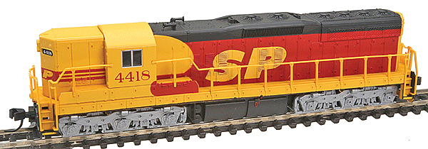 EMD SD9 - Standard DC -- Southern Pacific #4418 (red, yellow, black)